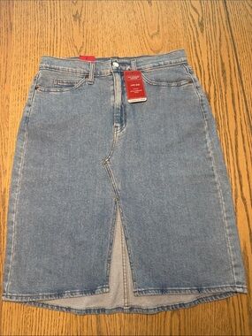 Levi's Light Blue Men's Denim Jeans Skirt with Front Slit